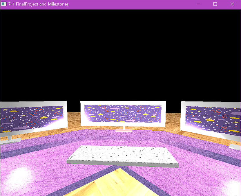 Original interactive OpenGL desk scene before Blender enhancement